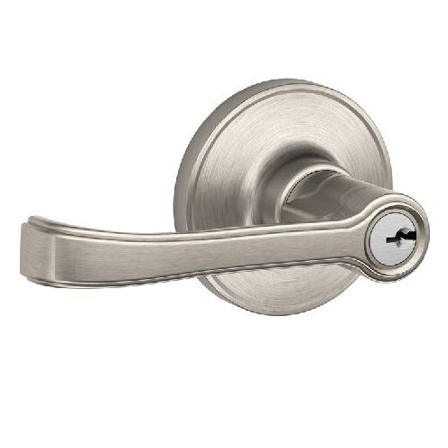 Serrure d’entrée à clé à levier torino, Nickel satiné, Clé identique, Oui