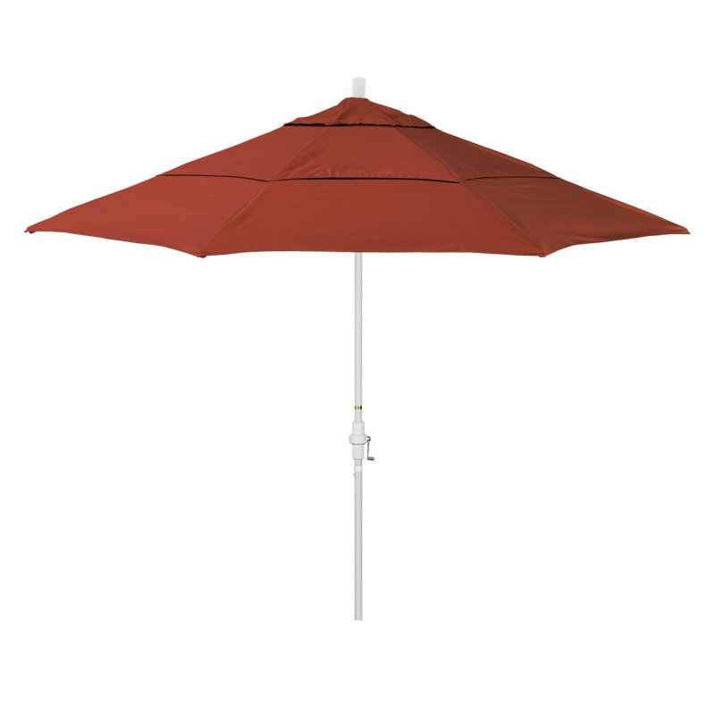 Parasol de marché Broadmeade octogonal Sunbrella, Terre cuite - oléfine