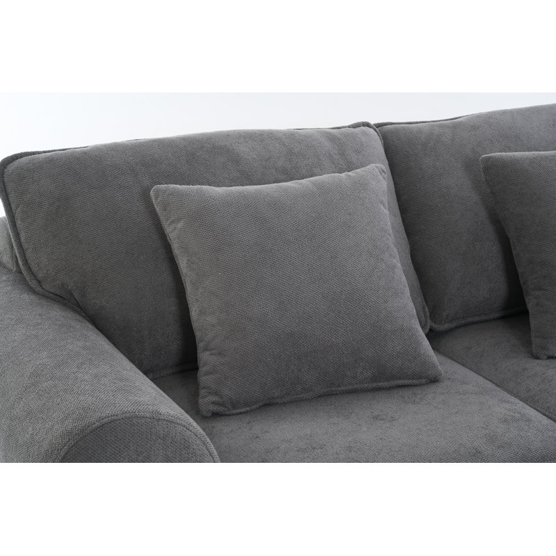 Causeuse rembourrée Greco Vintage, Gris