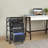 4-Tiermodern Black Rectangle File Storage Drawer Carts Carbon Steel File Storage Organizer On Wheels