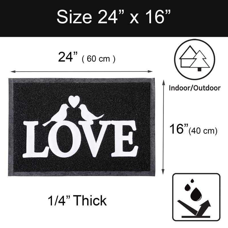 Cheriese Non-Slip Outdoor Doormat