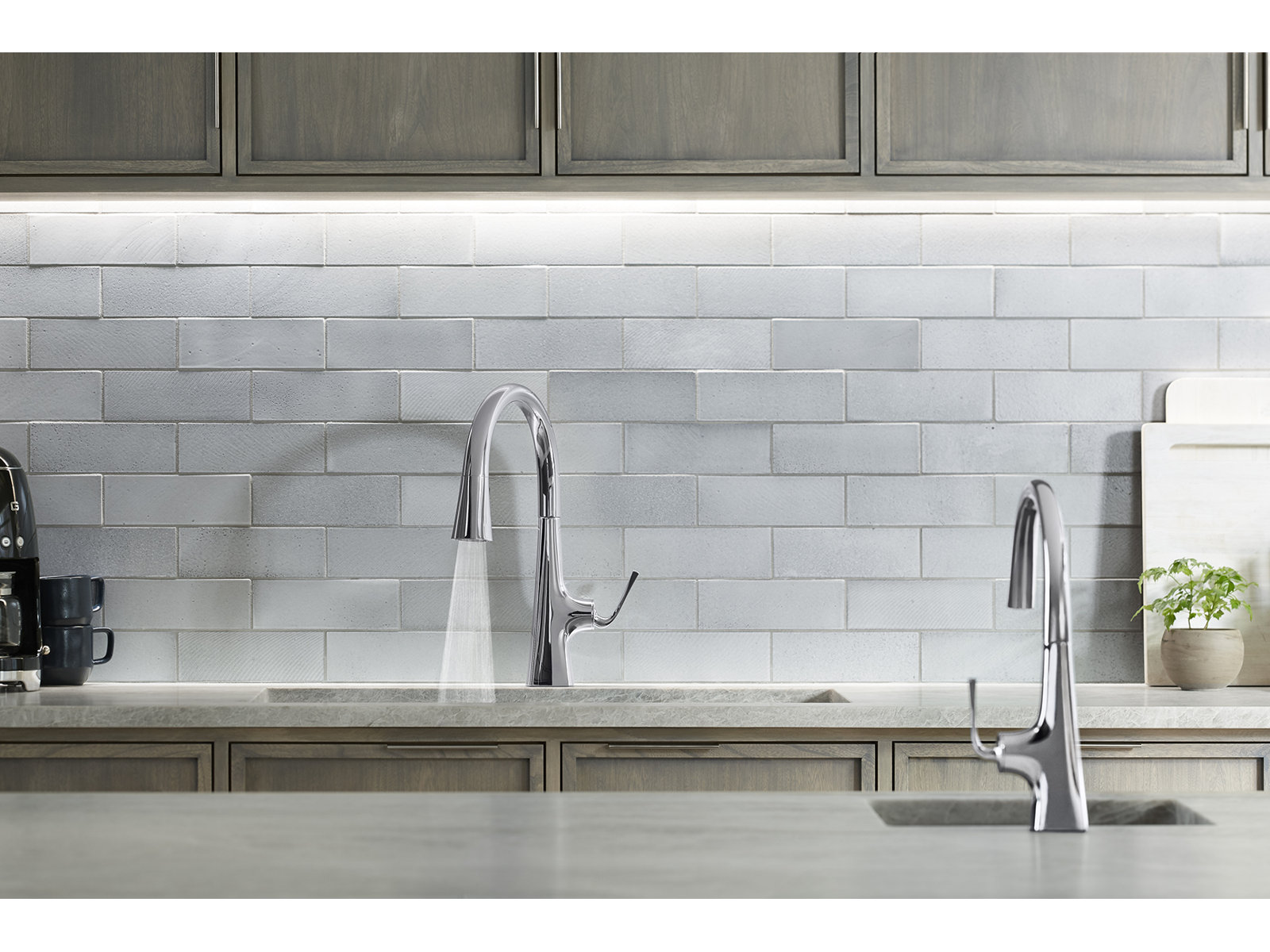 Graze Pull-Down Faucet with Accessories, Polished Chrome