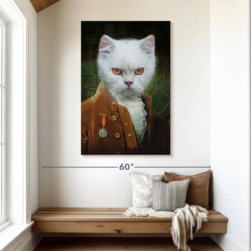 Ketti Cat In Clothes, 48" H x 32" W