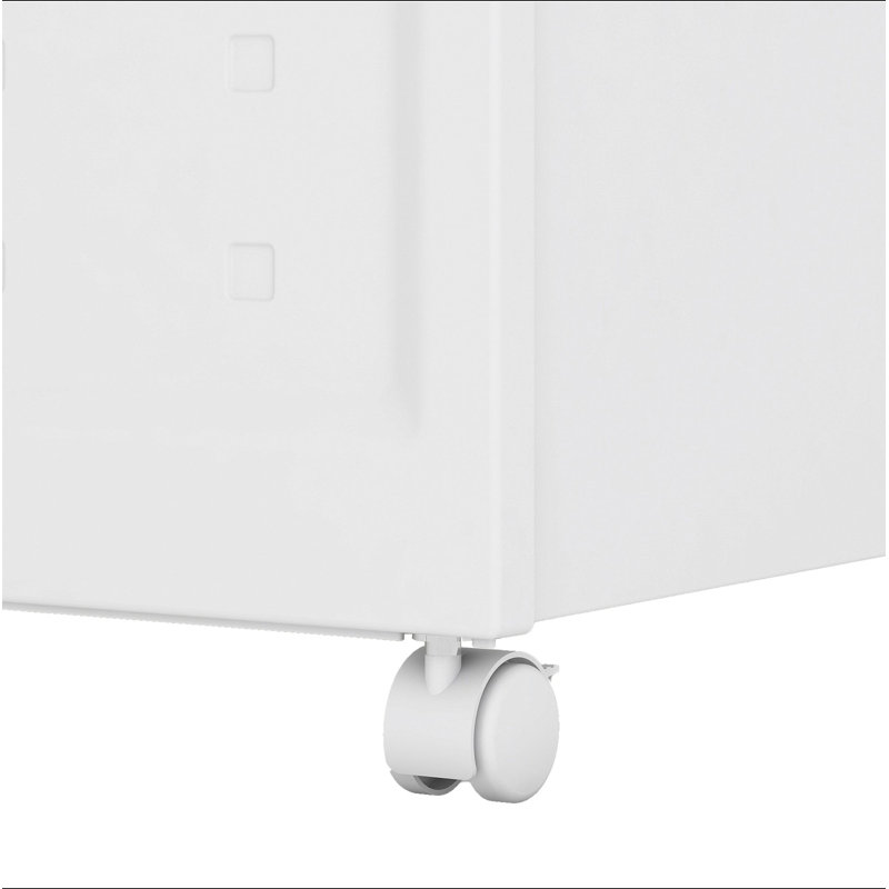 Ensemble de 2 boîtes à dossiers roulantes empilables et pliables avec couvercles et 10 dossiers suspendus, organisateur de rangement en plastique portable ou classeur à roulettes pour la maison ou le bureau