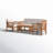 Alderico 5-Piece Solid Acacia Wood Seating Group with Cushions-1700417160-1700417163