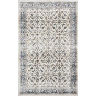 Tapis bleu délavé à la machine Whitley