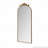 Wall Mounted Arched Full Body Mirror with Vintage Ornate Carved Applique on Top-114796859