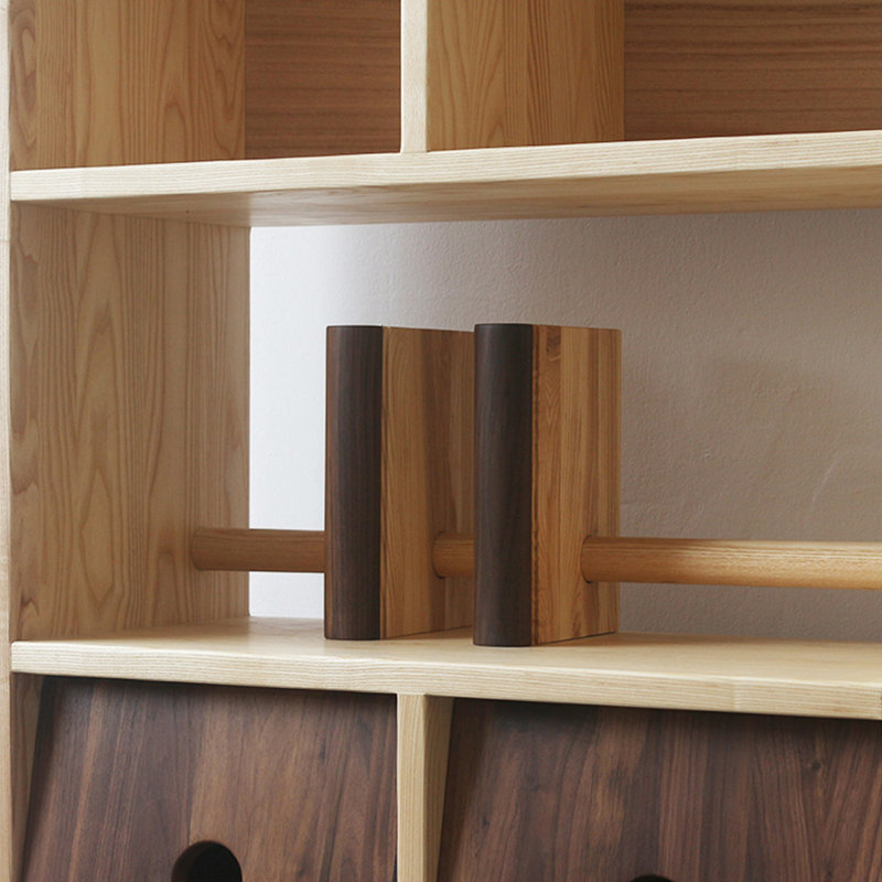 American Style Small Solid Wood Bookcase