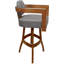 Tabouret de bar pivotant en bois Camili sur base en S-1917114446-1938551397-1940356420