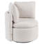 Upholstered Swivel Barrel Chair-495840768