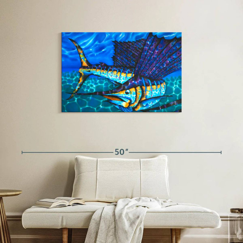 Brampt Atlantic Sailfish, 24" H x 36" W