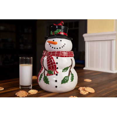 CALVIN SNOWMAN CANDY JAR