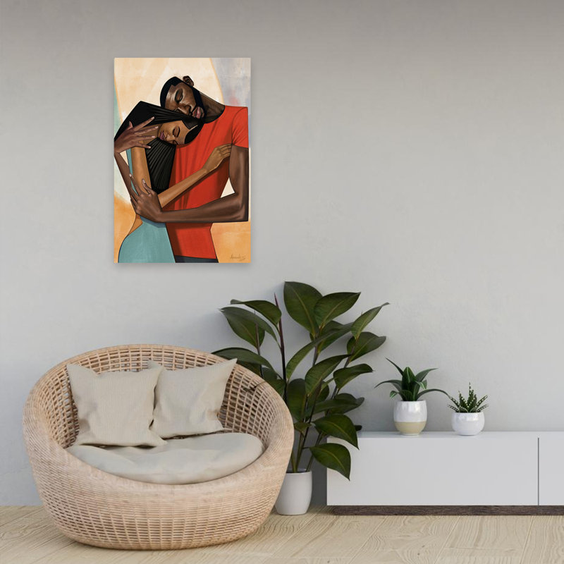 Confort - art romanesque afro-américain, H 24 po x l 16 po