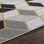 Black Modern Rug, Geometric Easy to Clean Rug For Living Room, Dining Room, Bedroom, Kitchen-1558399336