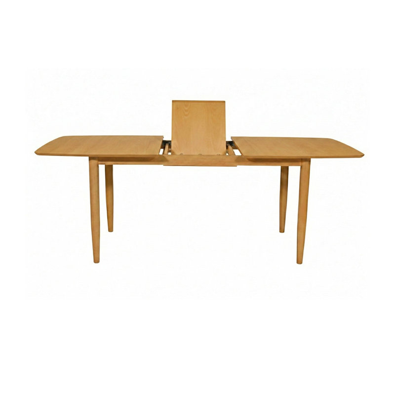 Clift SCAN 6-8 Person Extendable Dining Table, 70,87"/86,22", Solid, Oak Lacquered