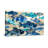 Animals Blue Fish Pattern On Beige Background-2098789859