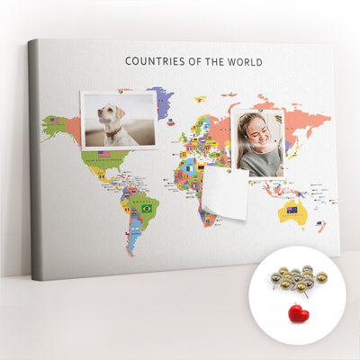 Maleigh Magnetic Cork Corkboard / Bulletin Board Bulletin Board