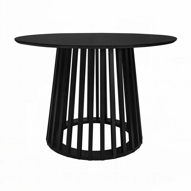 Table basse ronde, Noir
