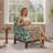  Traditional Floral Upholstered Armchair with Solid Wood Legs-1854078261-1863075400
