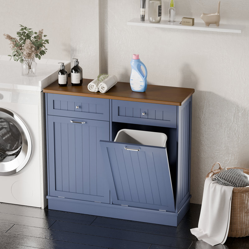 Havant Double Tilt Out Trash Cabinet 20 Gal Wooden