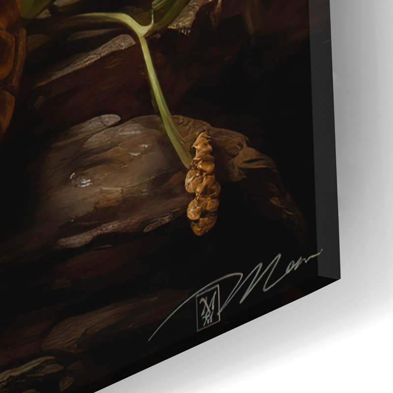  «Grey Squirrel With Berries» par Momart, art mural en verre acrylique, 16 po x 24 po, H 24 po x l 16 po