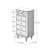 Solid Wood 5 -Drawer Accent Chest