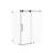 Radiance 48 In. W X 36 In. D X 76 In. H Sliding Frameless Corner Shower Enclosure With Clear Glass-112209032