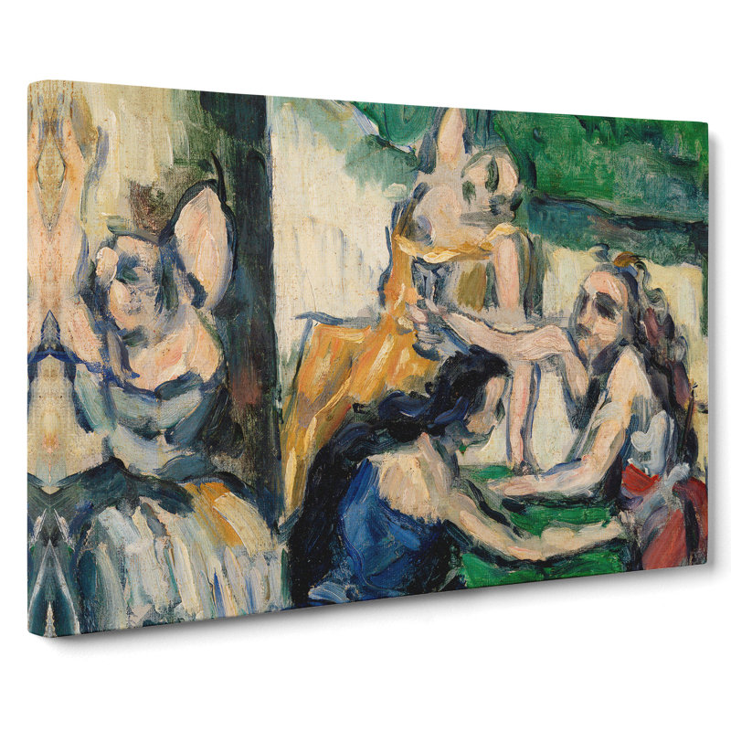 The Courtesans by Paul Cezanne - Wrapped Canvas Painting, 50cm H x 76cm W x 3cm D