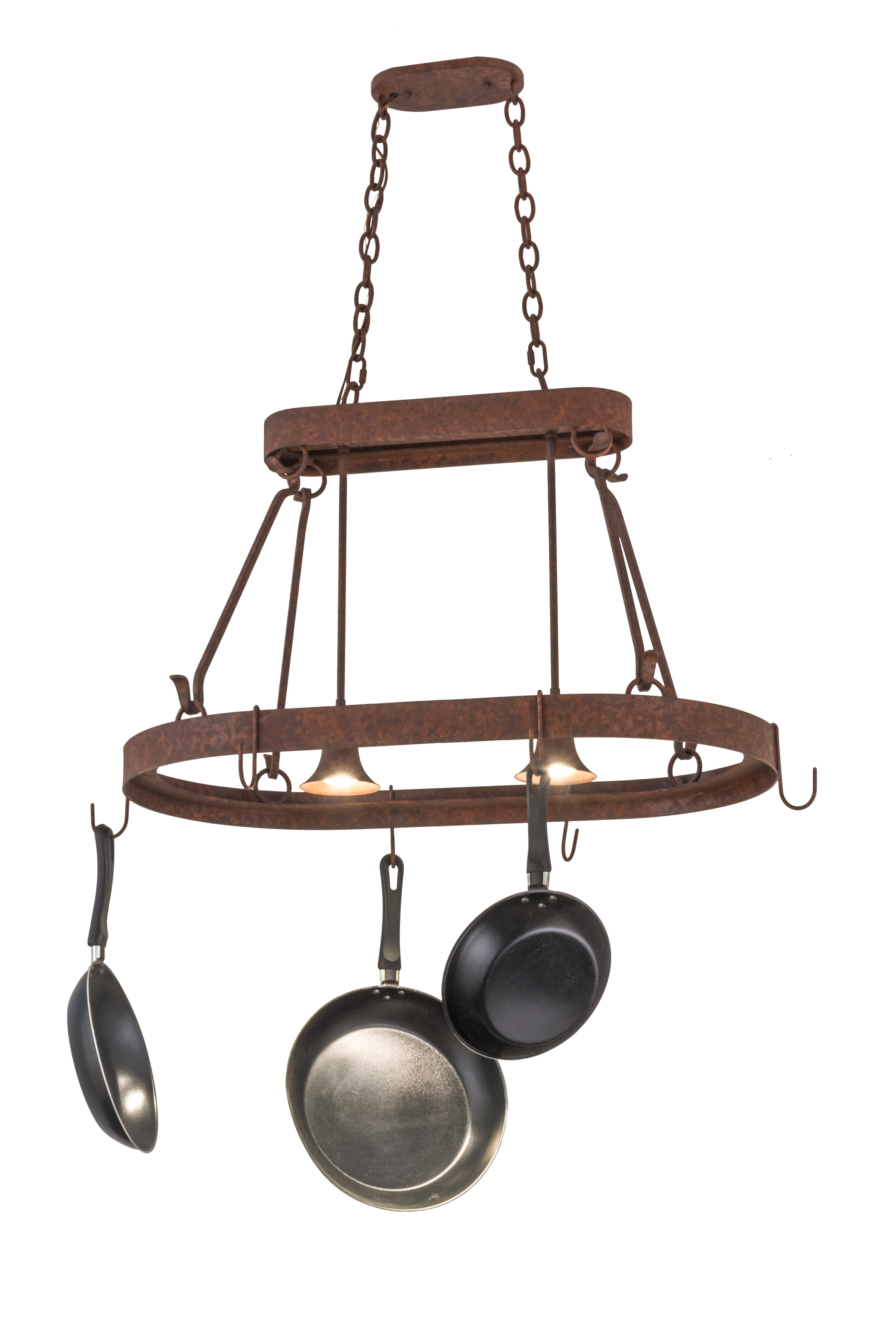 Meyda Lighting Harmony Handcrafted Hanging Pot Rack | Wayfair