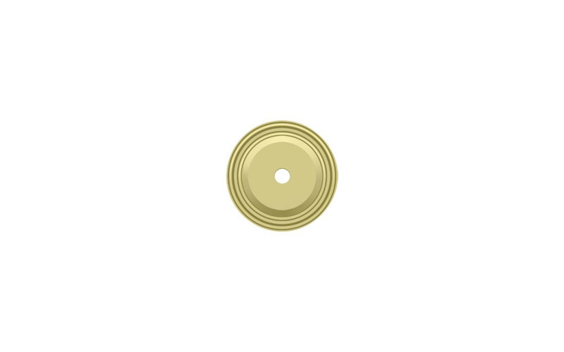 Metal Knob Backplate, Polished Brass