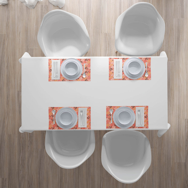 Polyester Abstract Rectangle Placemat