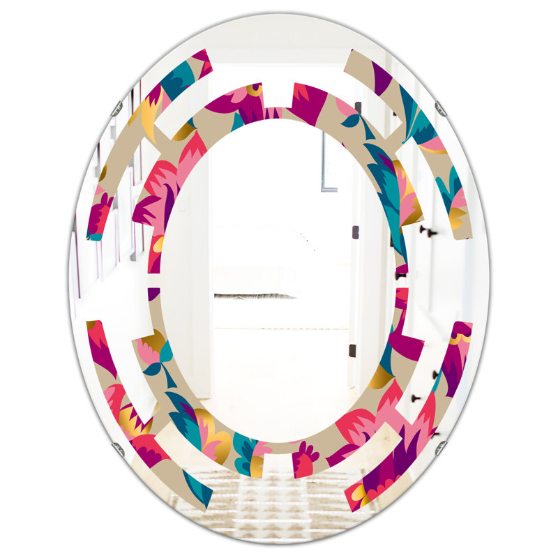 Miroir mural Elegant Blossom, L 24 po x H 32 po