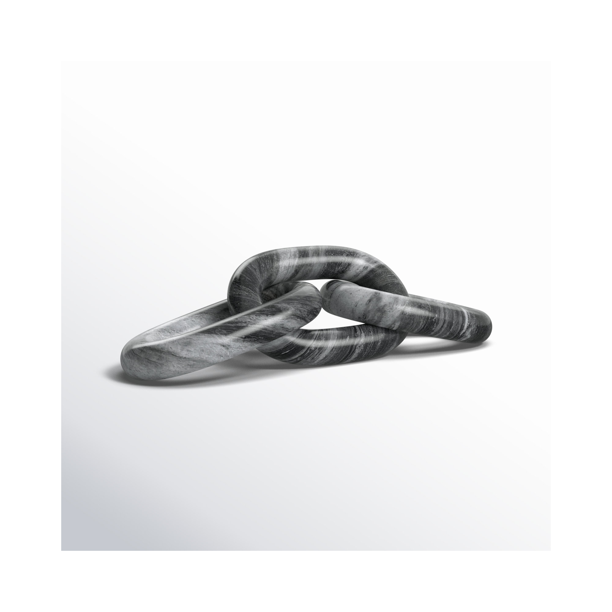 Ocarina Marble Chain Link, Gray