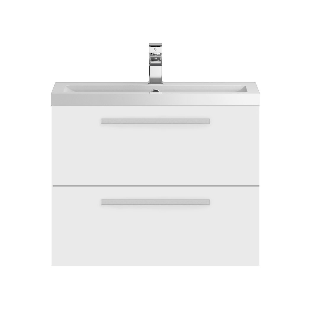 Quartet 720mm Single Bathroom Vanity with Integrated Polymarble Basin