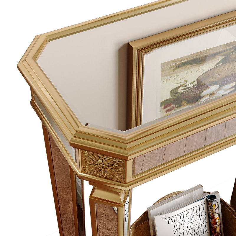 Framhouse 48" Mirrored Console Table, Natural