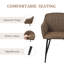 Modern Faux Leather Upholstered Dining Chairs with Metal Legs-126647423-131945755