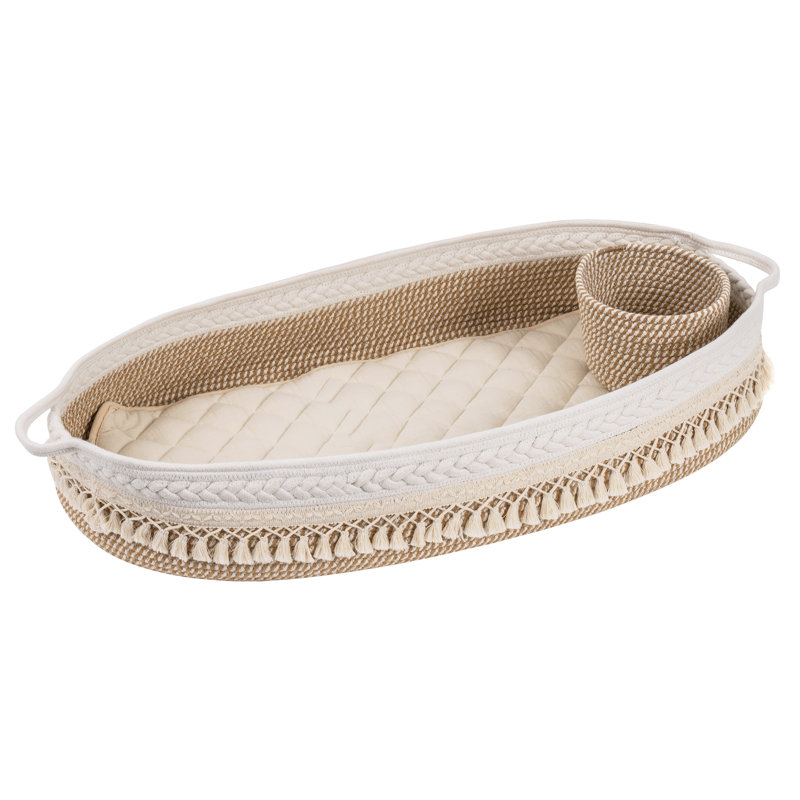 Matelas à langer Lancaer, Blanc et brun