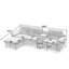 Canapé modulaire moderne en L avec rangement tout-en-un-419349222