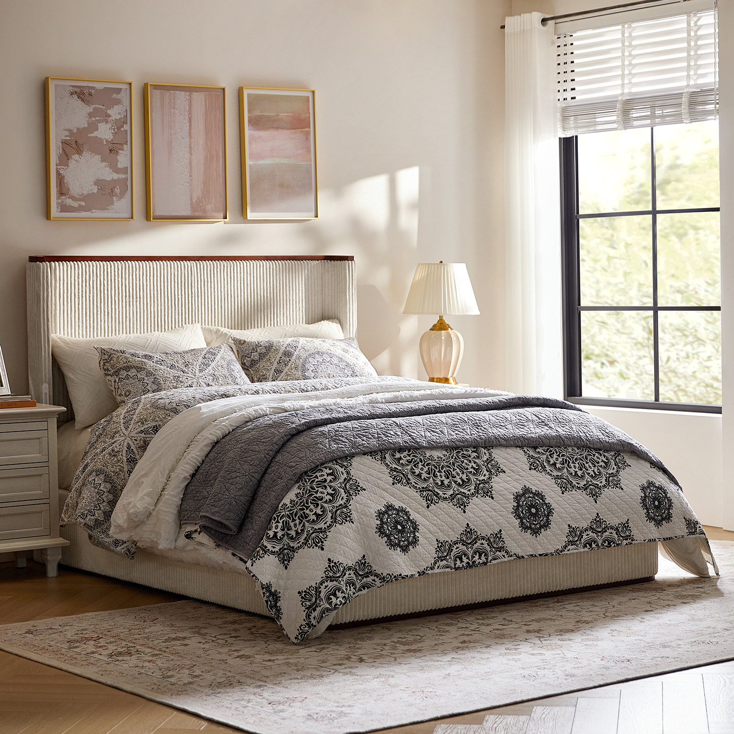 Latitude Run® Walz 64.75" Hydraulic Storage Bed with Wingback Lighting and Charging Ports | Wayfair