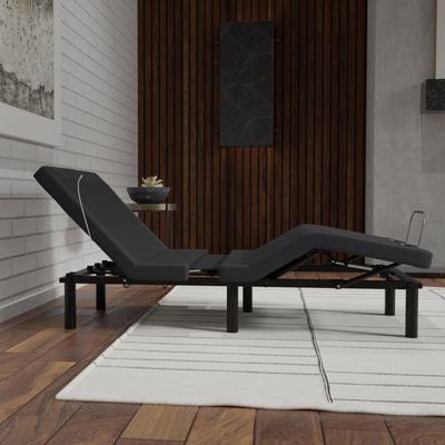 Base simple TG ajustable avec glissières vers le mur, lit à télécommande sans gravité et sans fil, massages intensifs Tech 3