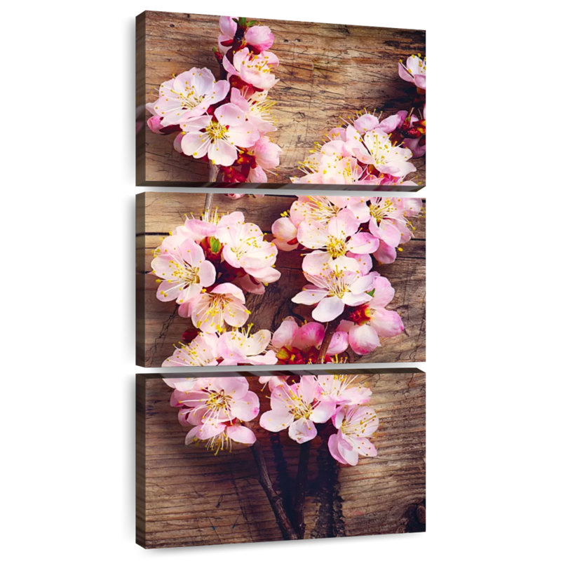 Fleurs de printemps, H 27 po x l 12 po