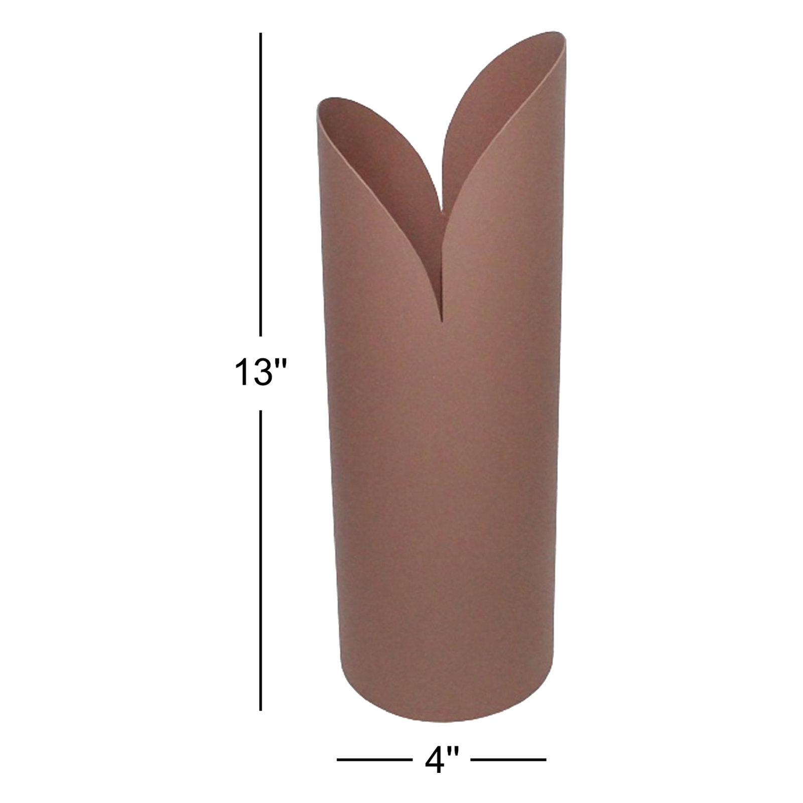 Jenny Iron Table Vase, Pink, 13" H x 4" W x 4" D
