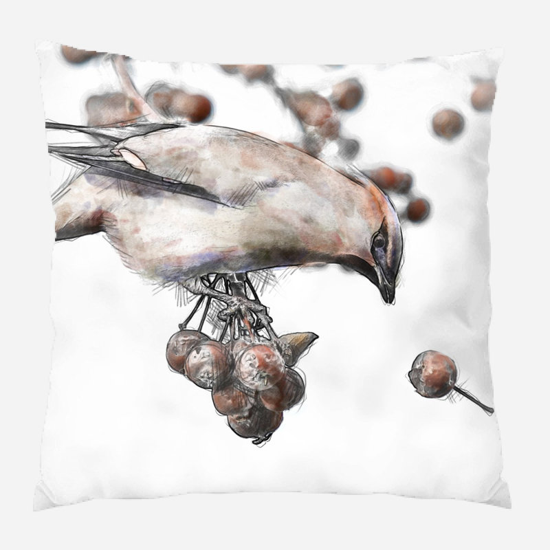 Housse et insert de coussin extérieur carré Alexander Bird, Microsuède, Intérieur