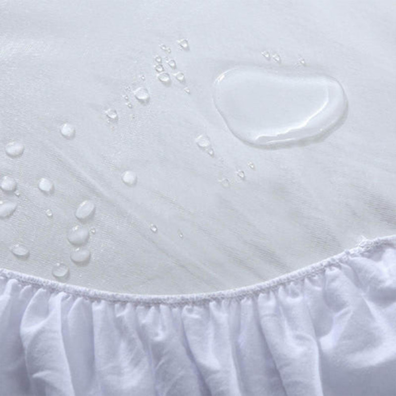 Arsuite Breathable Sweat Proof Cotton Cover Mattress Protector, Full, White, Twin