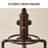 Set Of 2, 24Inch-29.9Inch Adjustable Height Industrial Swivel Sofa Pu Seat Indoor-Outdoor Use Chic Dining Bistro Cafe Side Barstool Bar Chair Coffee Chair Kitchen Counter Stool,Antique Copper-2034252933-2024710612-2024710616