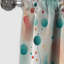 Green and Coral Nostalgic Polka Dot Harmony - Rideau abstrait - Rideau occultant - 1 panneaux-107551418