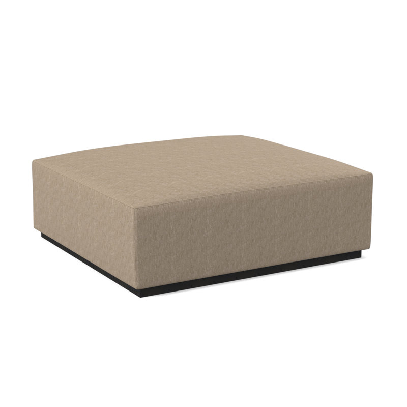 Repose-pieds Club, Espresso, 100% polyester bleu marine de Venise