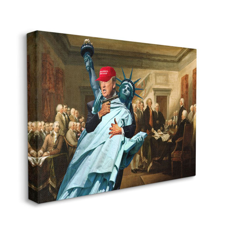 Impression « American opinion » par Barry kite-impression d’art graphique Liberty, Toile tendue, H 48 po x l 36 po