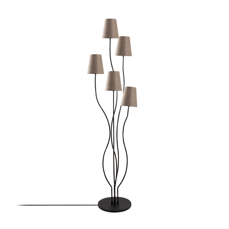 Okamoto 160cm Floor Lamp, Black, Grey