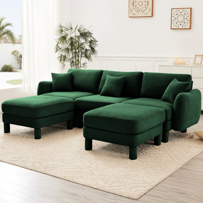 Canapé modulaire en forme de U en tissu 3 Boucle